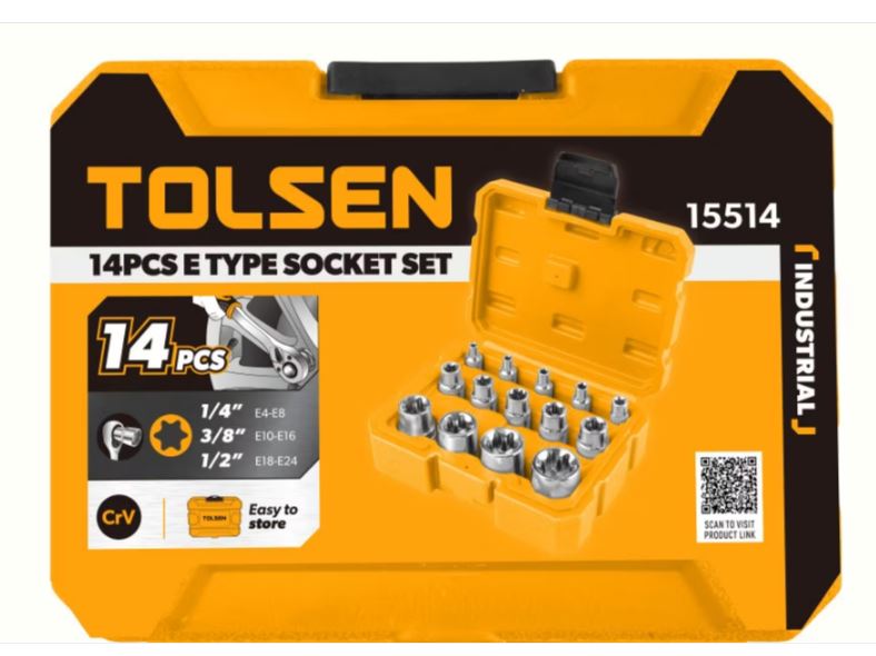 14PCS E-TYPE SOCKET SET