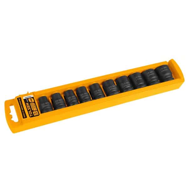 (Industrial) 10pcs 1/2” Impact Socket Set 10-24mm