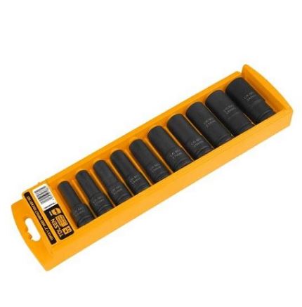 Industrial 10pcs 1/2" Drive Impact  Deep Socket Set 10-24mm