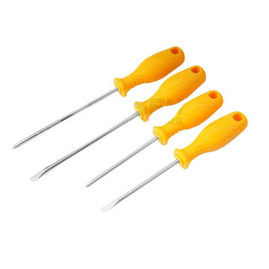 4pcs Screwdriver Set (SL5.5 , PH1 x 100mm | SL6.5 , PH2 x 150mm ) Anti Slip Function