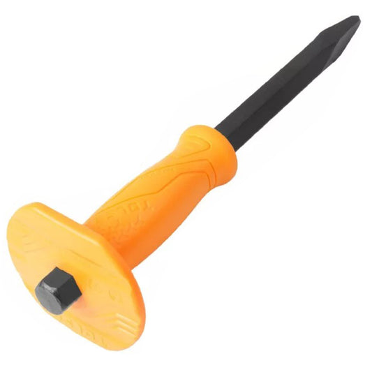 Big Plate Pointed Cold Chisel (4x18x250mm | 4x18x300mm) Soft Handguard