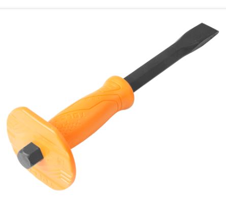 Big Plate Flat Ended Cold Chisel (22x16x250mm | 24x18x300mm) Soft Handguard