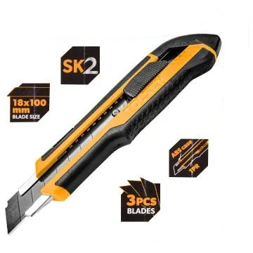 INDUSTRIAL SNAP-OFF BLADE KNIFE 18x100mm