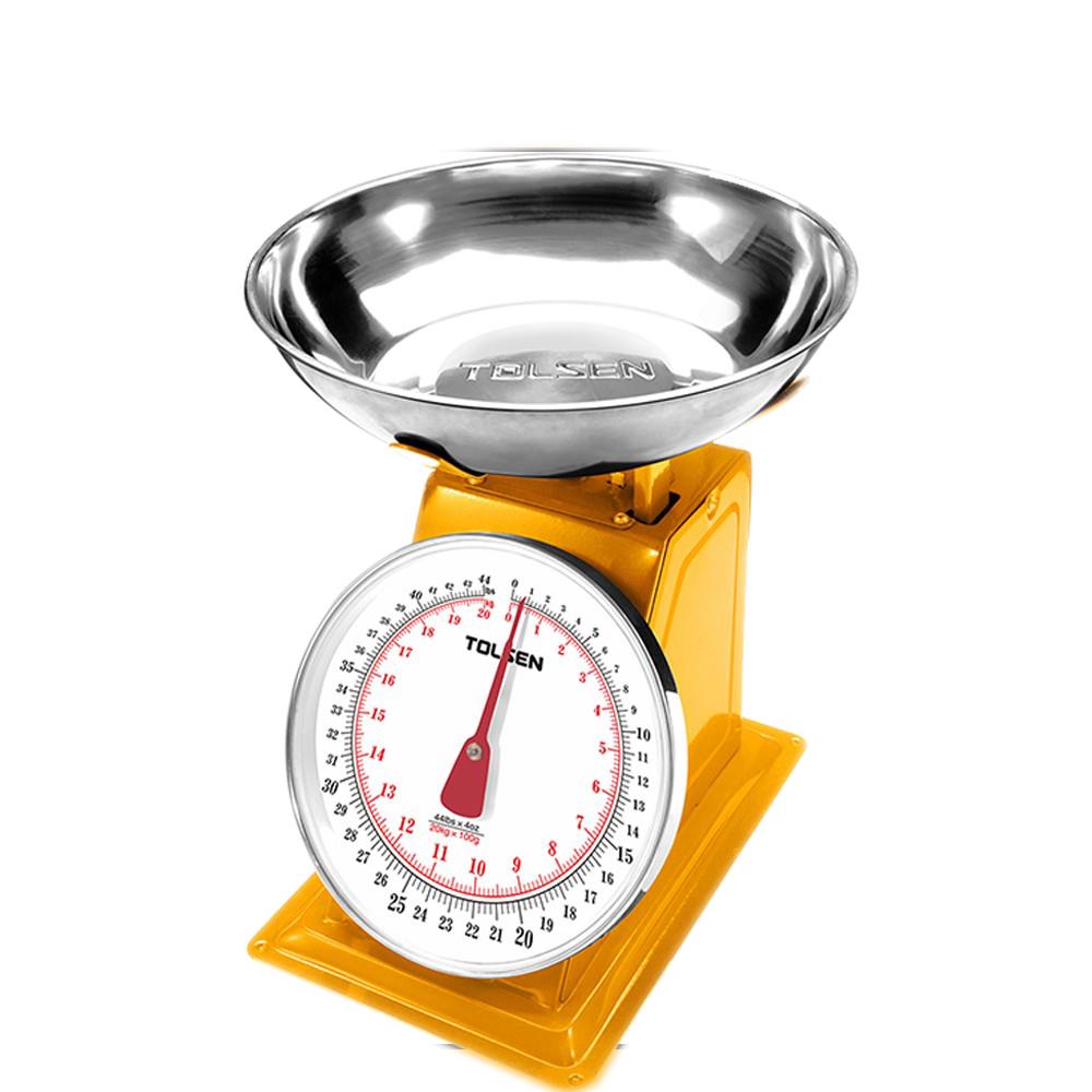 Spring Table Scale / Weighing Scale Dial Plate (20KG/44LBS) Stainless Bowl 35199