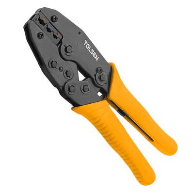INDUSTRIAL RATCHET CRIMPING PLIERS (8.7")
