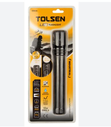 INDUSTRIAL LED FLASHLIGHT WITH ZOOM FUNCTION