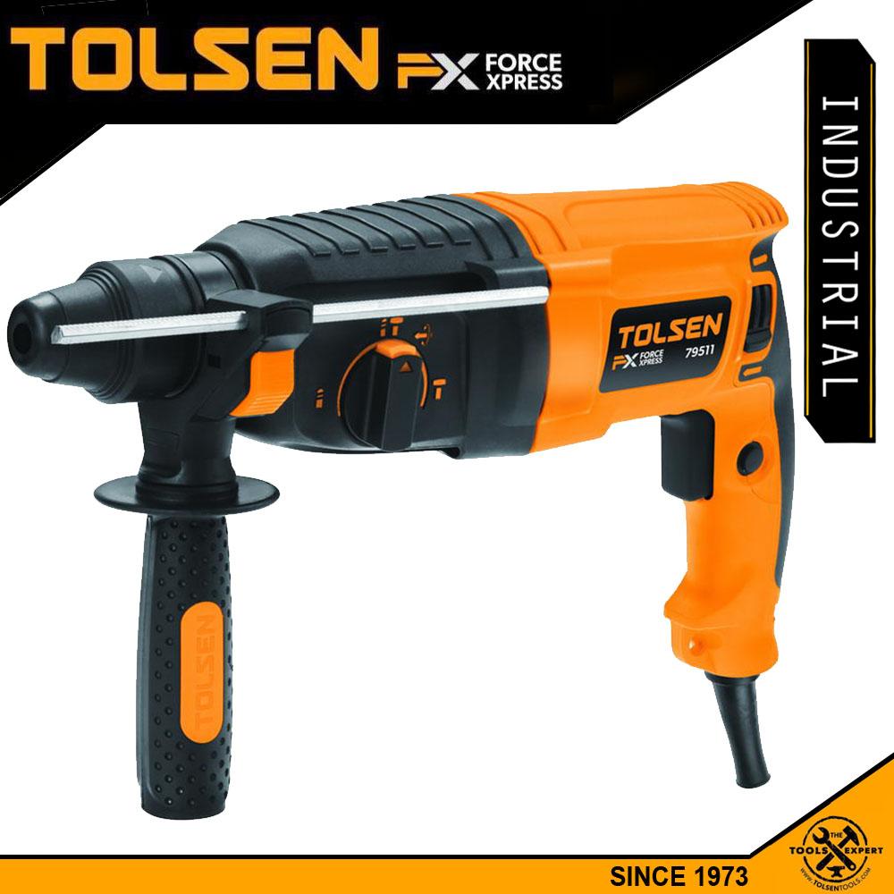 Industrial Rotary Hammer Drill w/ Free 5 SDS+ Bit and Hard Case (800W) FX Series