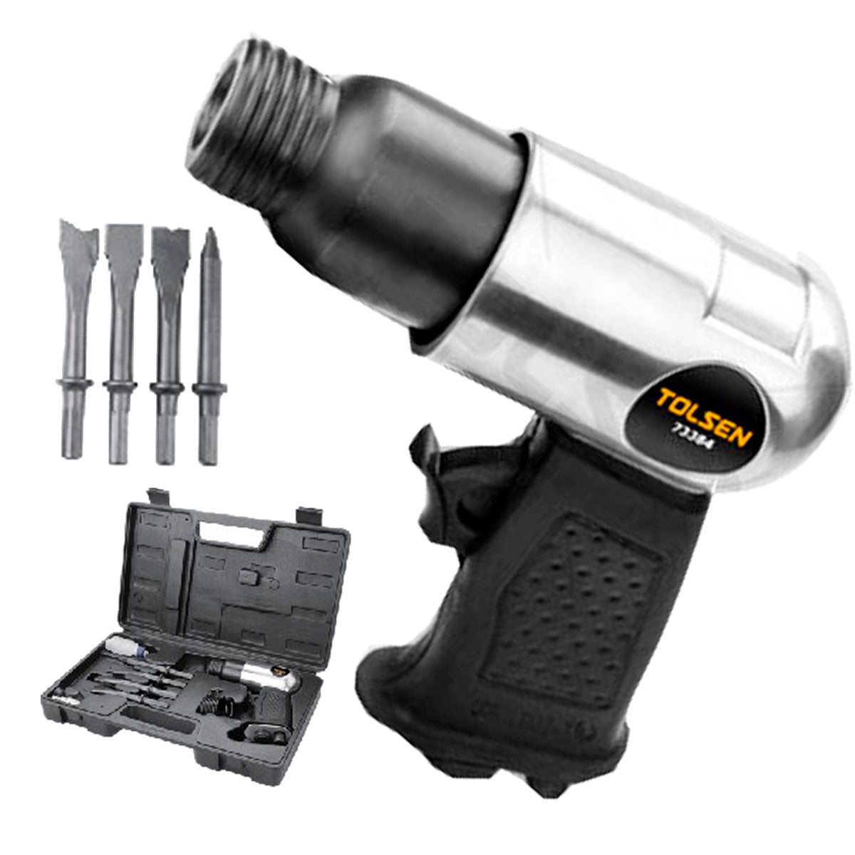 9pcs Air Hammer Hex Kit w/ Case (4500bpm) 73384 AirXT Series For Air Compressor