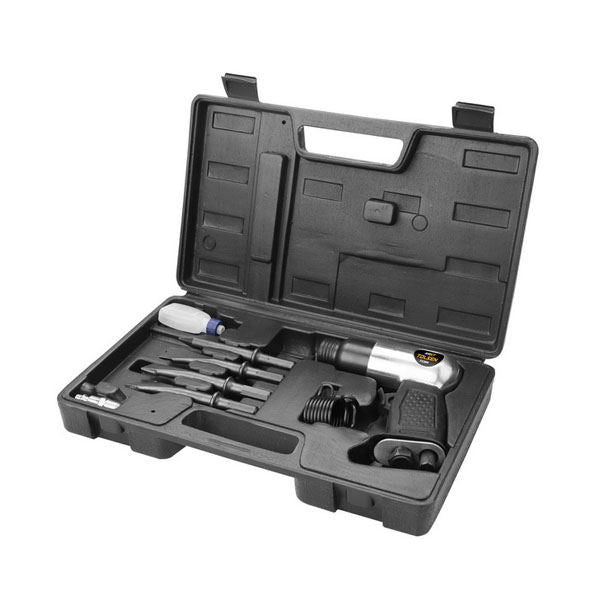 9pcs Air Hammer Hex Kit w/ Case (4500bpm) 73384 AirXT Series For Air Compressor