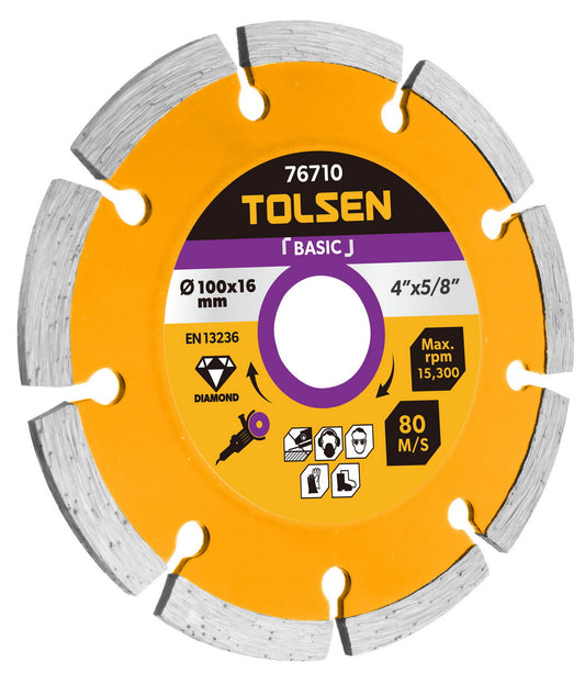 Segmented Dry Diamond Cutting Disc (4" | 4.5" | 5" | 7" | 9") Tile Cutting