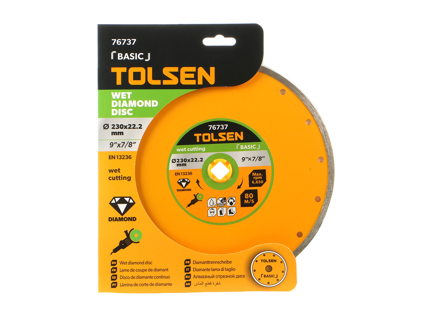 Wet Diamond Cutting Disc (4" | 4.5" | 5" | 7" | 9") Tile Cutting