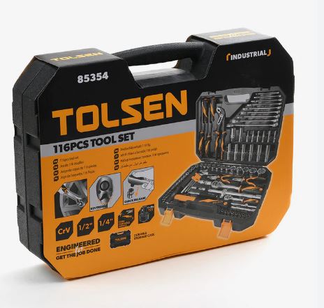116pcs Socket Rachet Wrench And Tools Set (1/4" & 1/2" Drive) 85354 Industrial Series