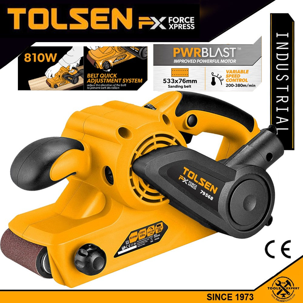 Belt Sander Variable Speed w/ Dust Bag (810W) FX Series