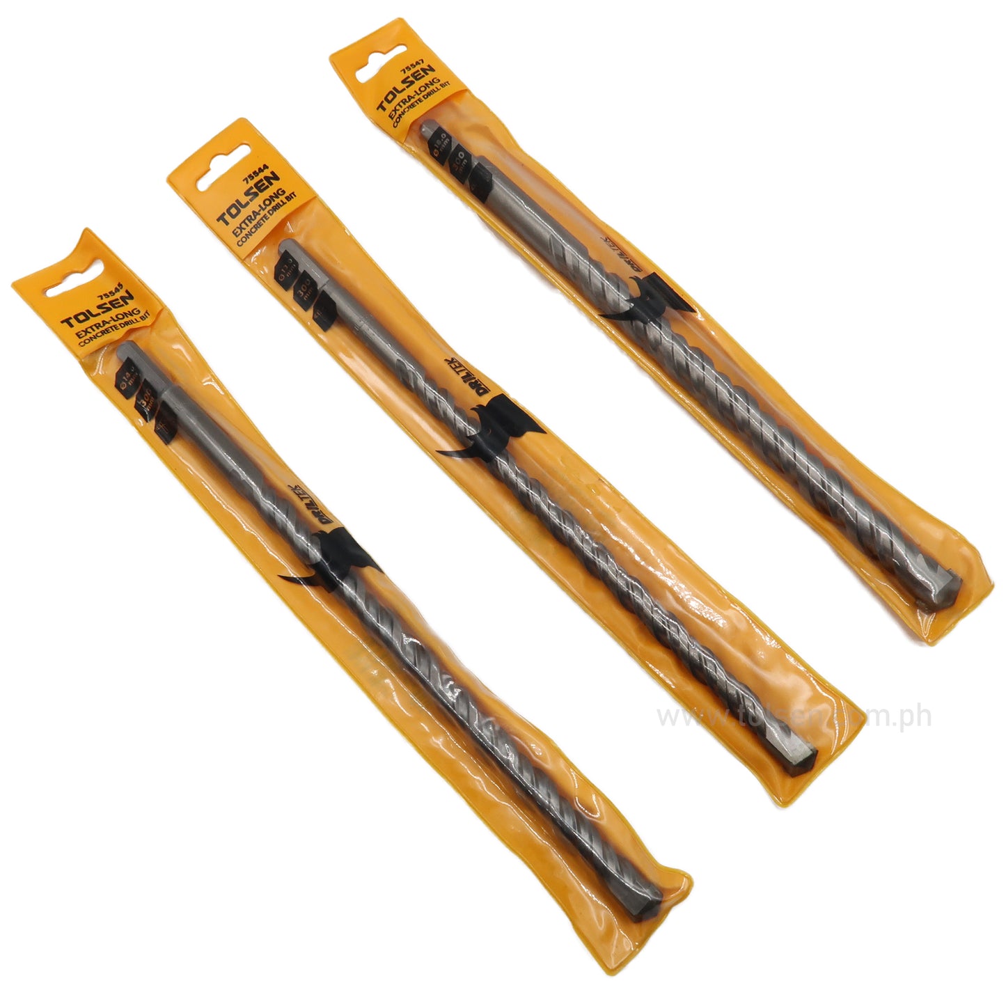 Tolsen Extra Long Concrete Drill Bit (Ø6mm to 25mm | L200mm to 400mm) Top Quality TCT Tip