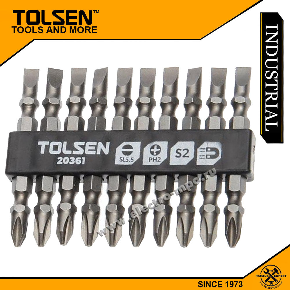 Industrial 10pcs Double End Screwdriver Bits Set 20361