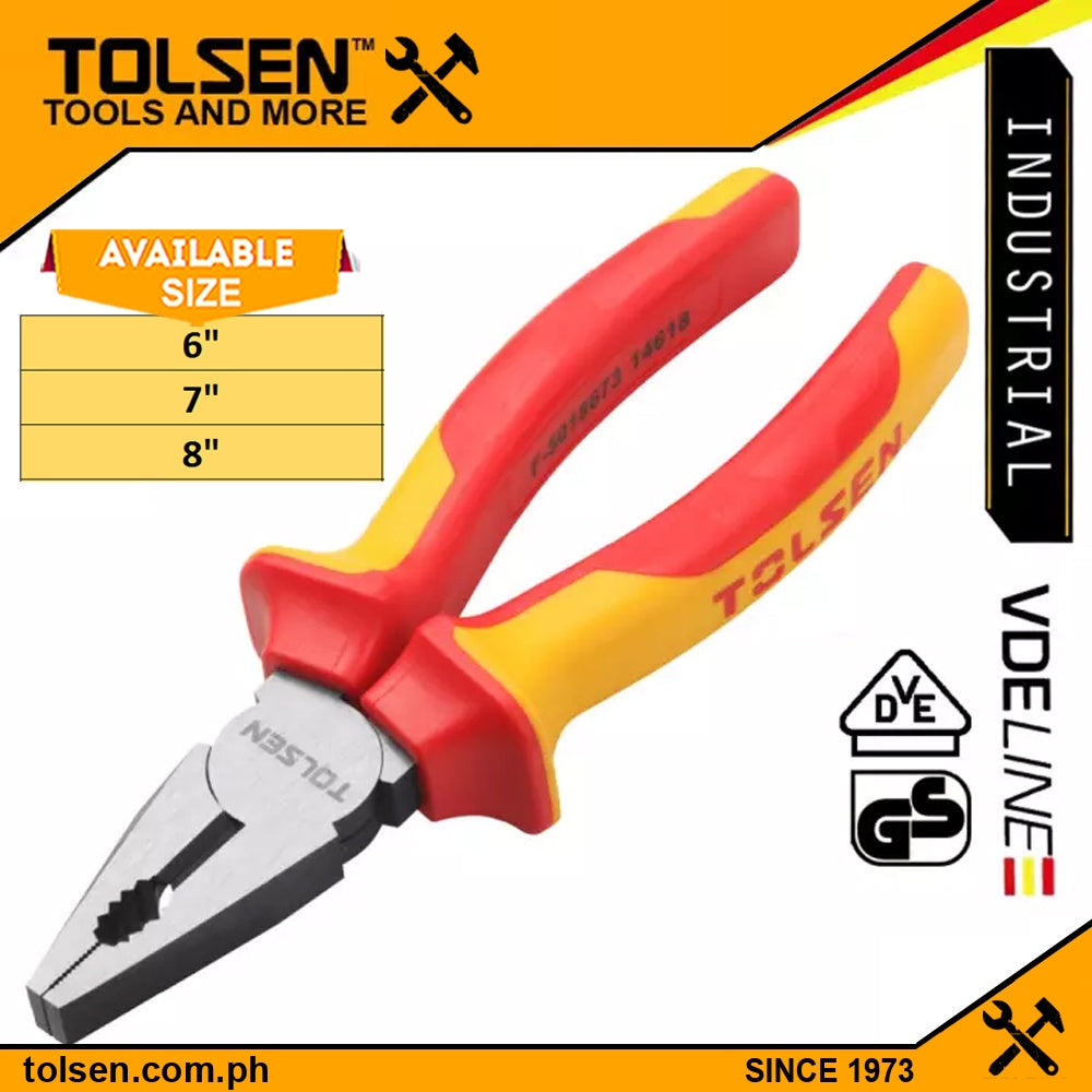 Premium Insulated Combination Pliers (6" - 8") VDE Line