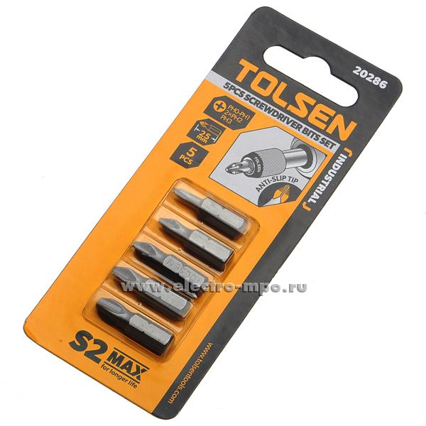 Industrial 5pcs Phillips Screwdriver Bits Set (PH0/1/2/3x25mm) 20286