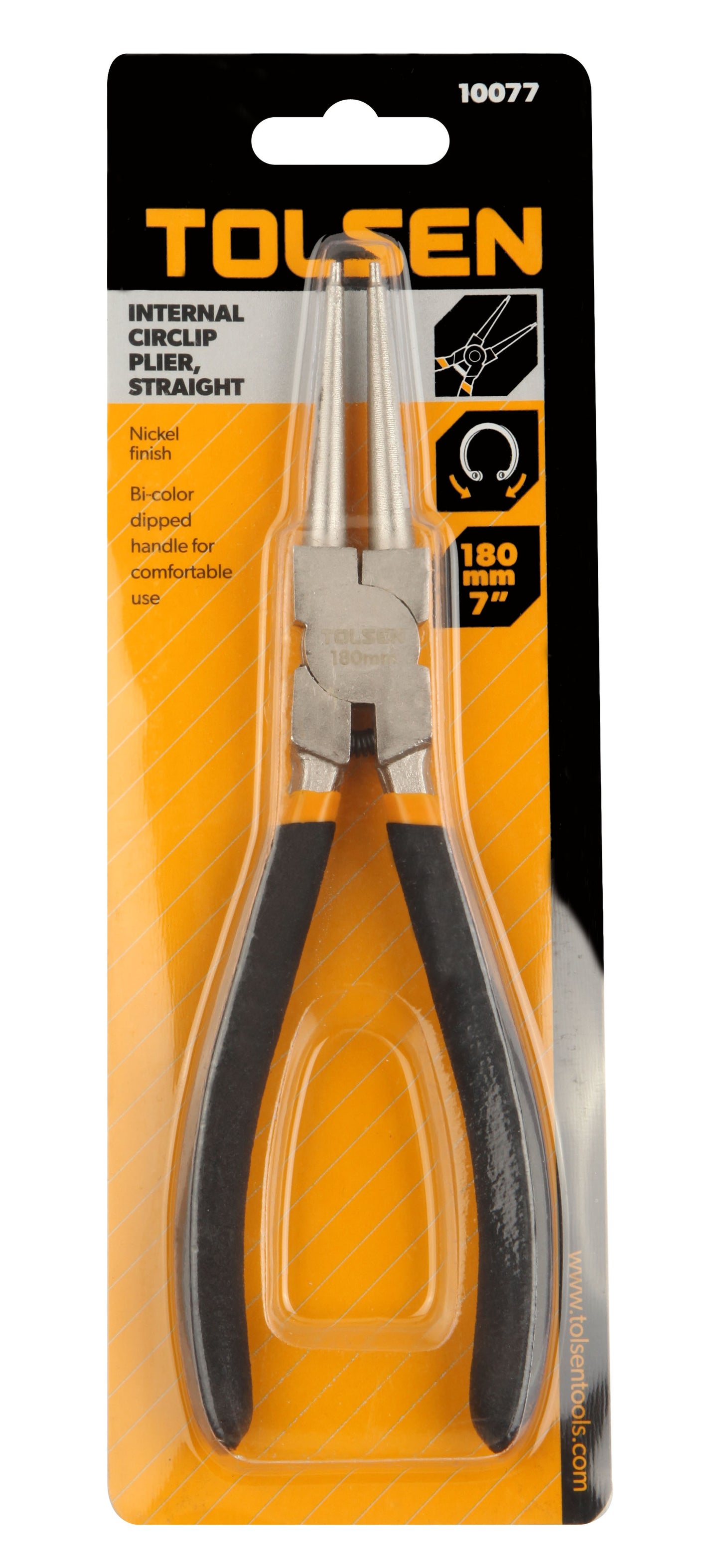 INTERNAL CIRCLIP PLIERS, STRAIGHT 7" / 9"