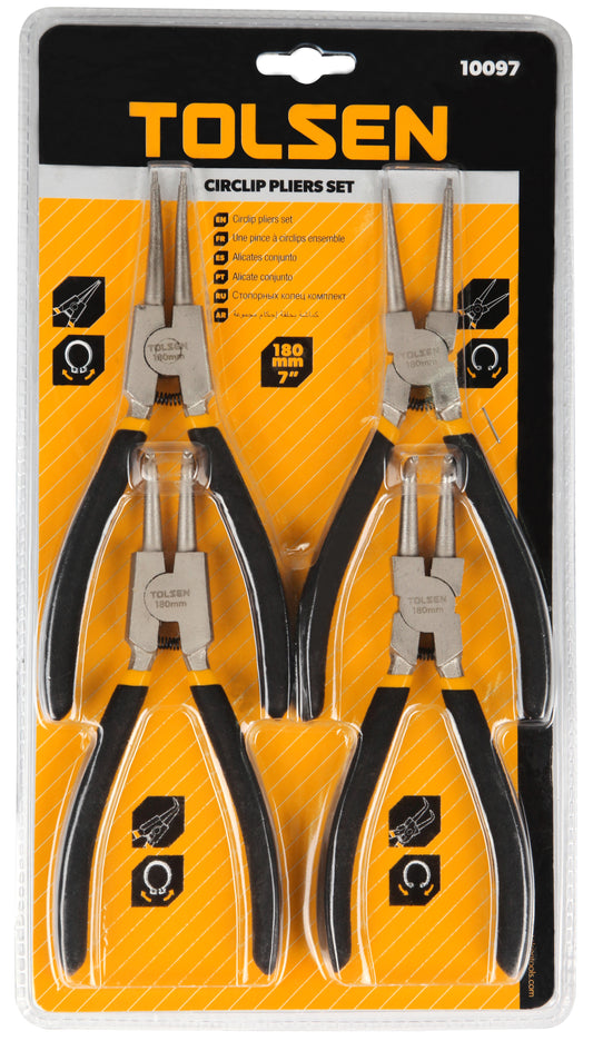 4PCS CIRCLIP PLIERS SET (7")