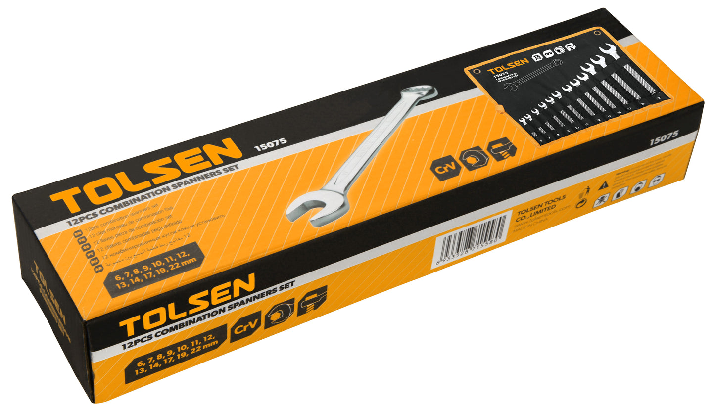 12PCS COMBINATION SPANNERS SET
