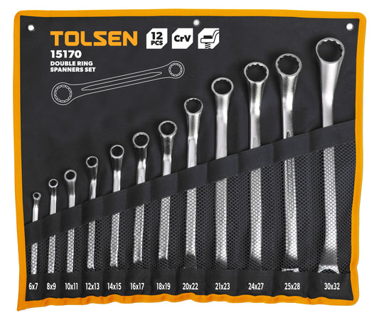 12PCS DOUBLE RING SPANNERS SET