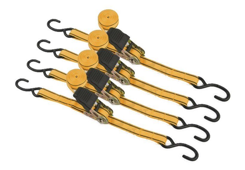 INDUSTRIAL 4PCS RATCHET TIE DOWN SET