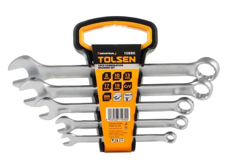 5PCS COMBINATION SPANNERS SET (8/10/13/17/19mm)