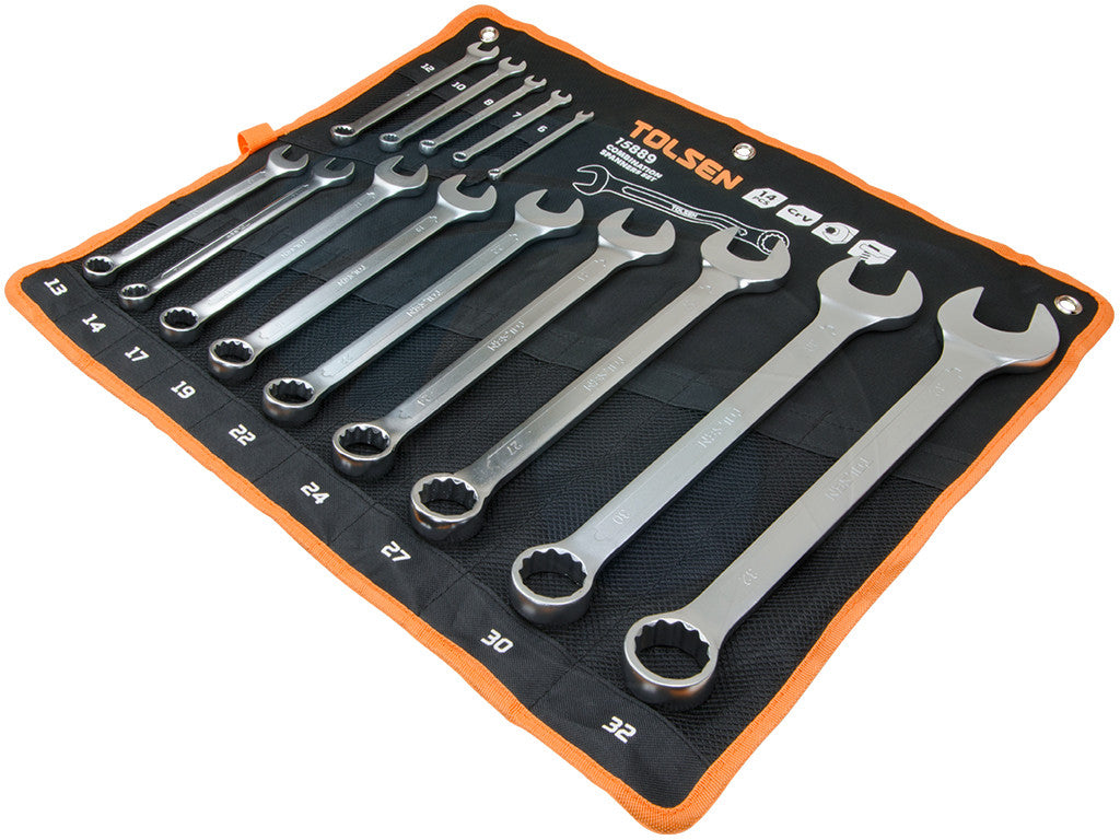 14Pcs Combination Spanner Set (6,7,8,10,12,13,14,17,19,22,24,27,30,32mm)