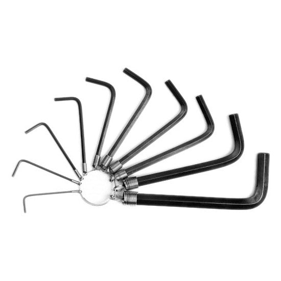 10PCS HEX KEY SET ON RING