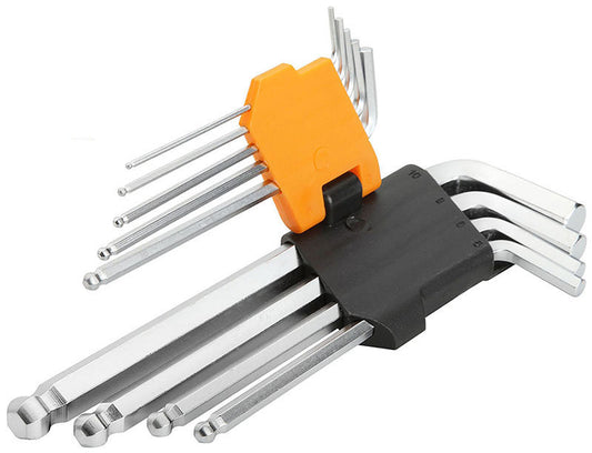 9PCS BALL POINT LONG ARM HEX KEY SET
