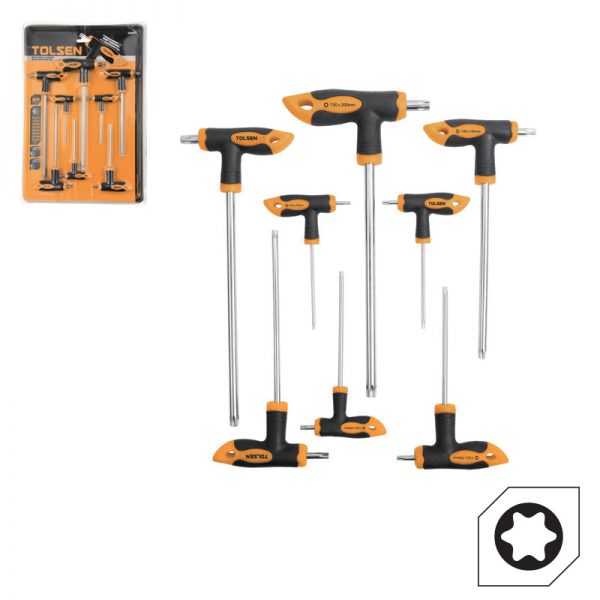 8PCS TORX T-HANDLE SCREWDRIVERS SET