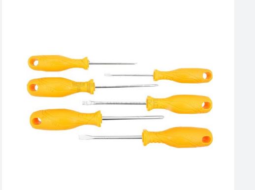 6pcs Screwdriver Set (SL3 , PH0 x 75mm | SL5.5 , PH1 x 100mm | SL6.5 , PH2 x 100mm) Anti Slip Function