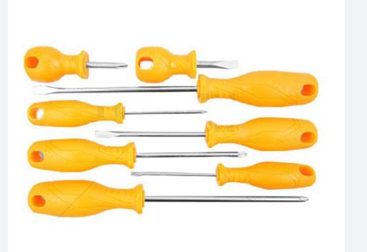 8pcs Screwdriver Set (SL3 , PH0 x 75mm | SL5.5 , PH1 x 100mm | SL6.5 , PH2 x 150mm | SL6.5 , PH2 x 38mm) Anti Slip Function