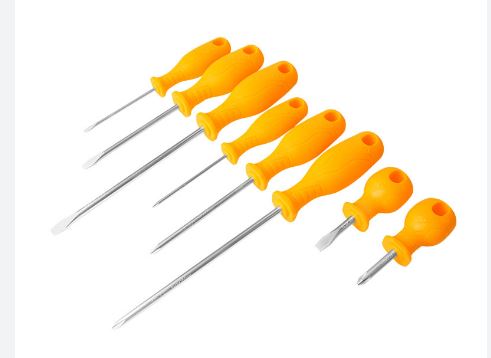 8pcs Screwdriver Set (SL3 , PH0 x 75mm | SL5.5 , PH1 x 100mm | SL6.5 , PH2 x 150mm | SL6.5 , PH2 x 38mm) Anti Slip Function