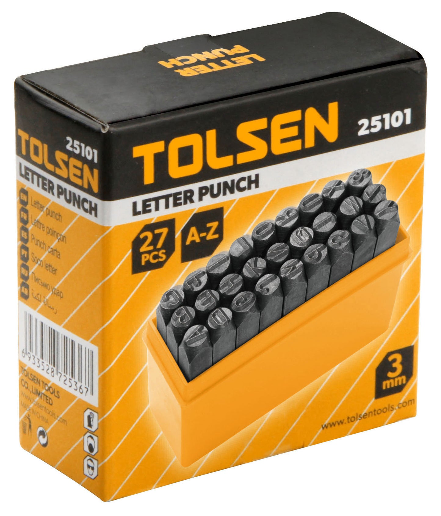 27PCS LETTER PUNCH (3mm/6mm)