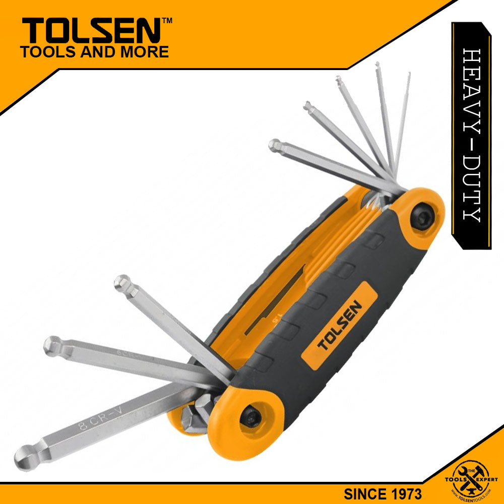 8Pcs Folding Ball Point Allen Hex Key Set (1.5/2/2.5/3/4/5/6/8mm) 20068