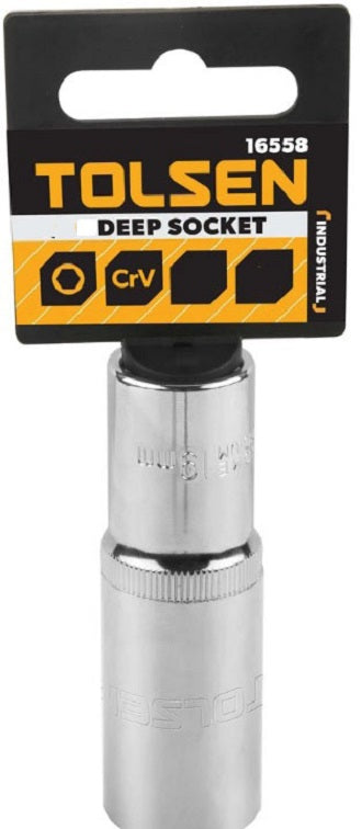 Industrial Grade Deep Socket Wrench 3/8" Drive Cr-V (8mm to 19mm)