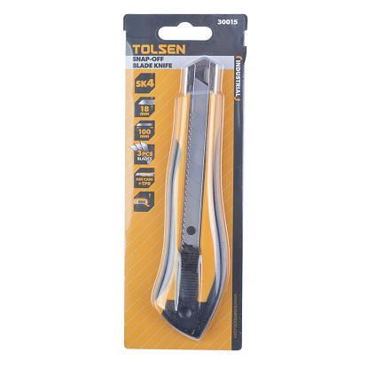 Blade Cutter Knife Snap Off w/ Self Lock (18x100mm) TPR Handle 30015