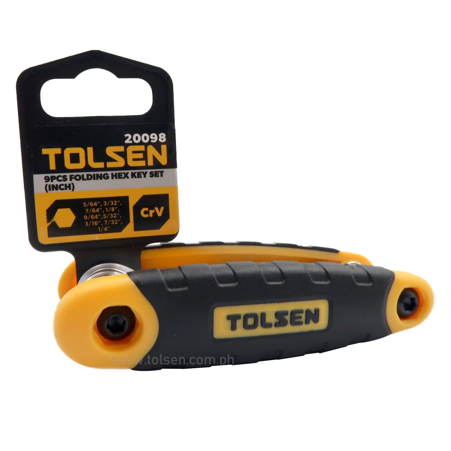 9pcs Folding Allen Hex Key Set (5/64″ to 1/4″) 20098
