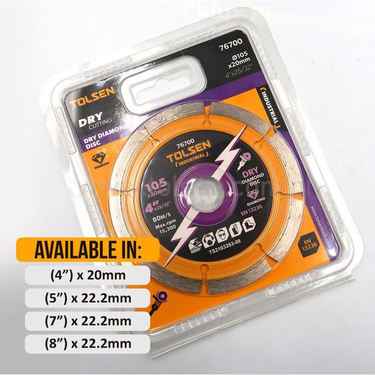 Tolsen Universal Diamond Cutting Disc (4"-5")