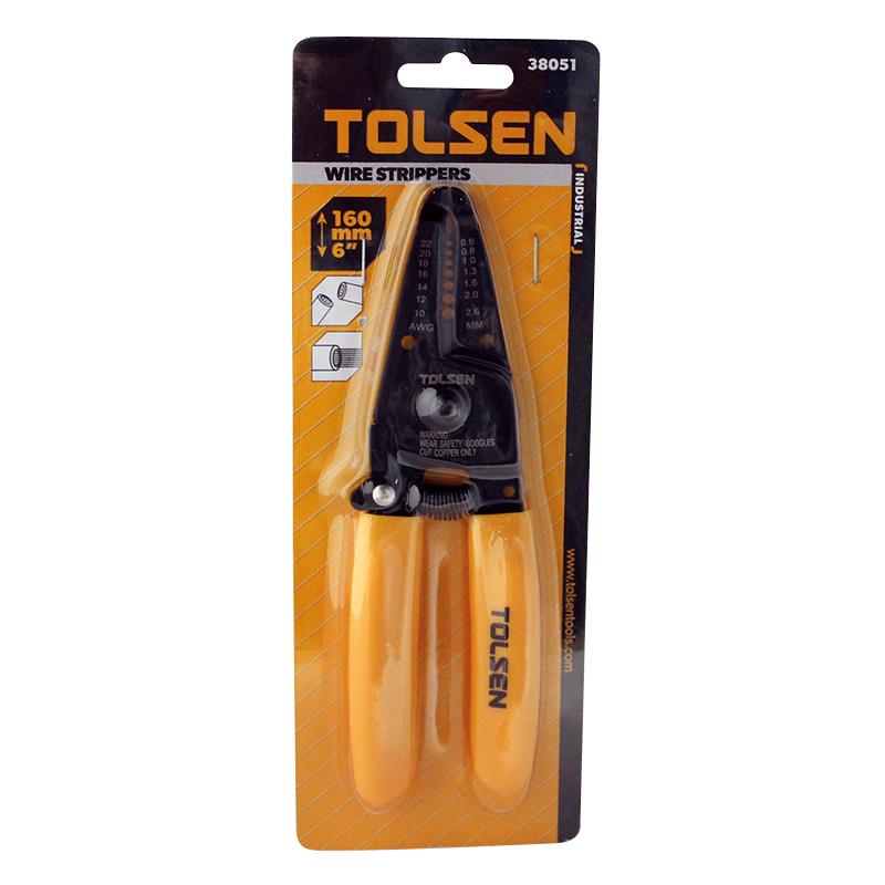 INDUSTRIAL WIRE STRIPPERS (6")