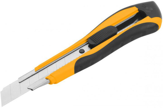 Blade Cutter Knife Snap Off w/ Self Lock (18x100mm) TPR Handle 30015