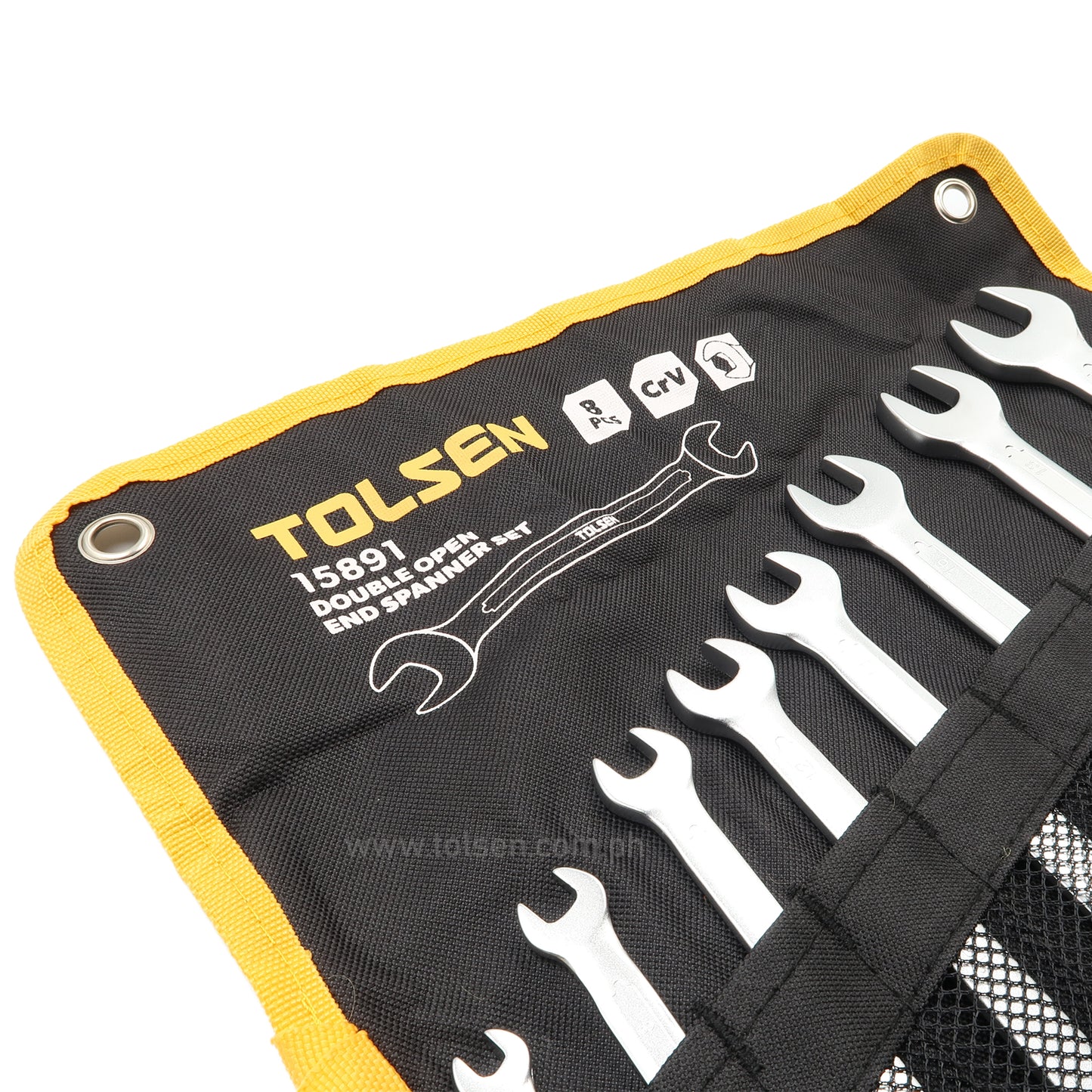 8Pcs Double Open End Spanner Set (6×7, 8×9, 10×11, 12×13,14×15, 16×17, 18×19, 20x22mm)