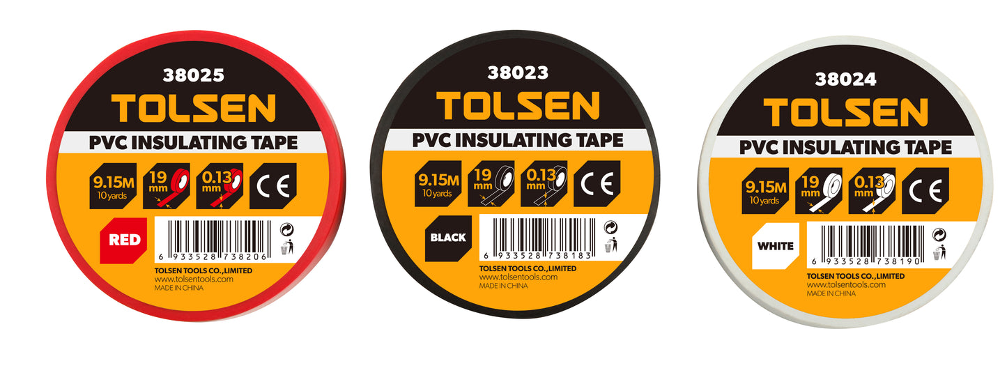 PVC INSULATING TAPE (WHITE/RED/BLACK)