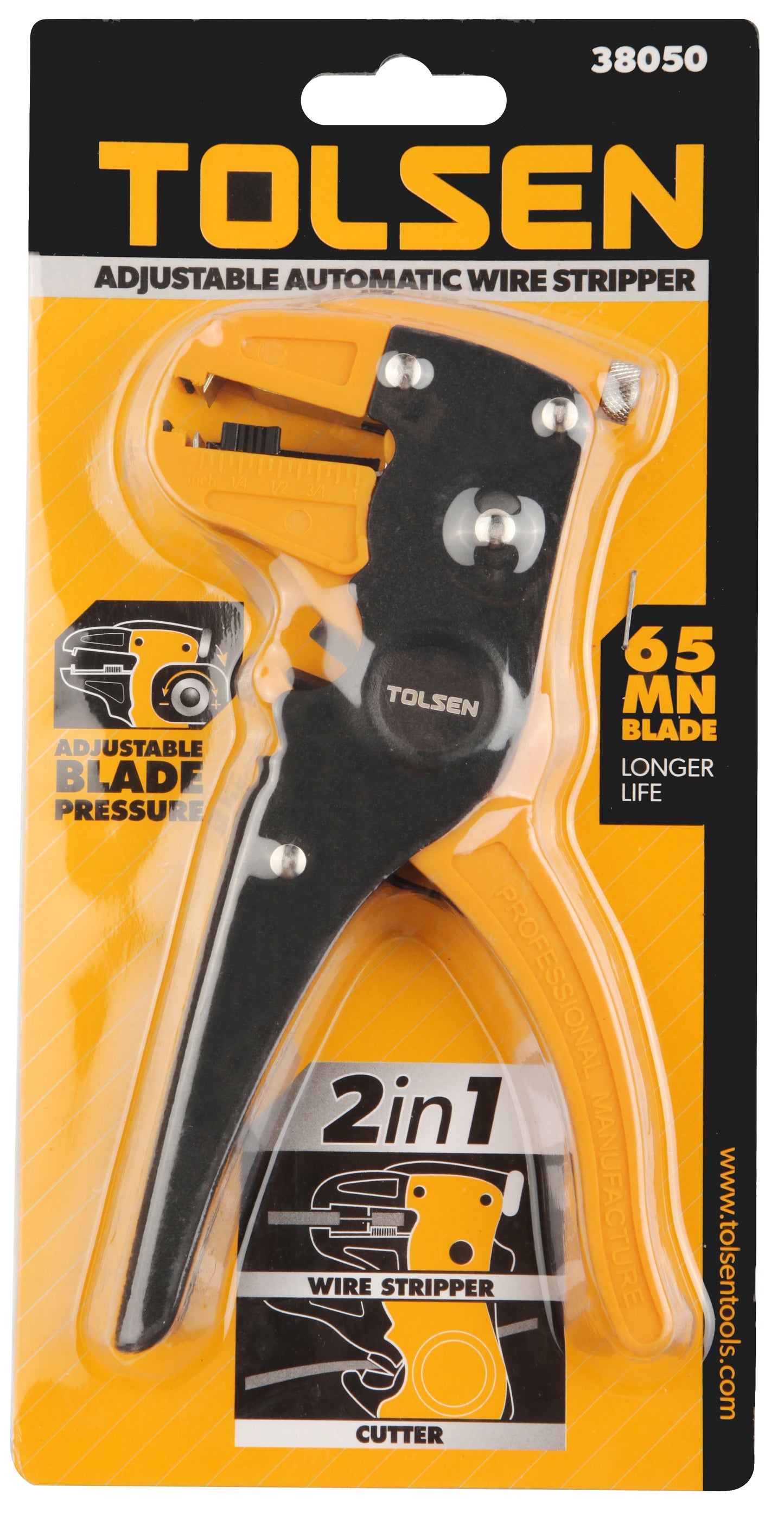 ADJUSTABLE AUTOMATIC WIRE STRIPPER