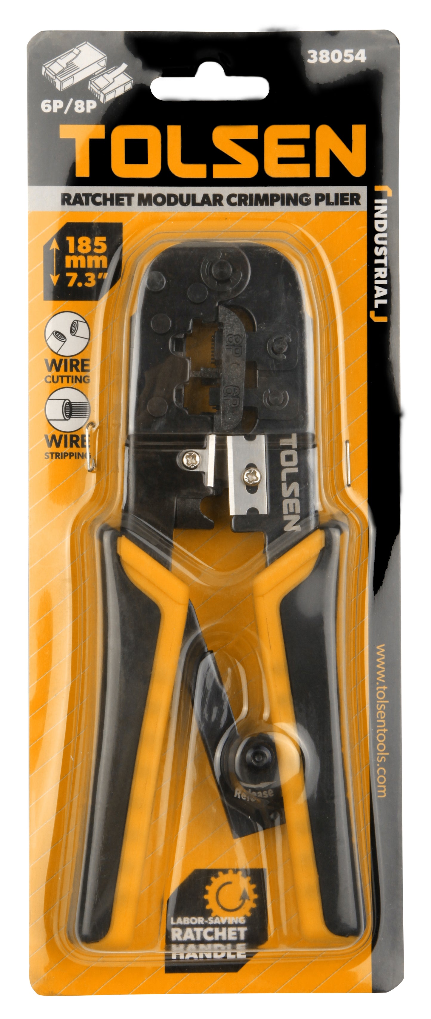 INDUSTRIAL RATCHET MODULAR CRIMPING PLIERS