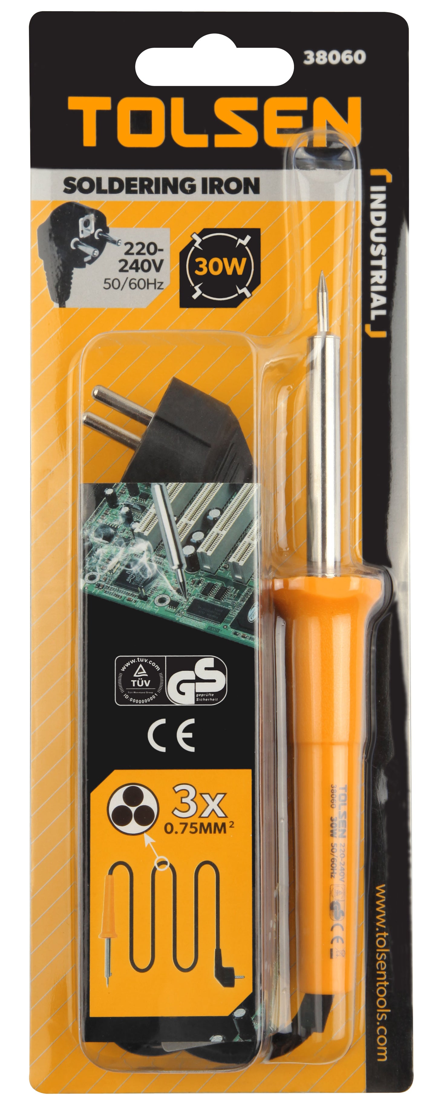 INDUSTRIAL SOLDERING IRON (30W/60W/100W)