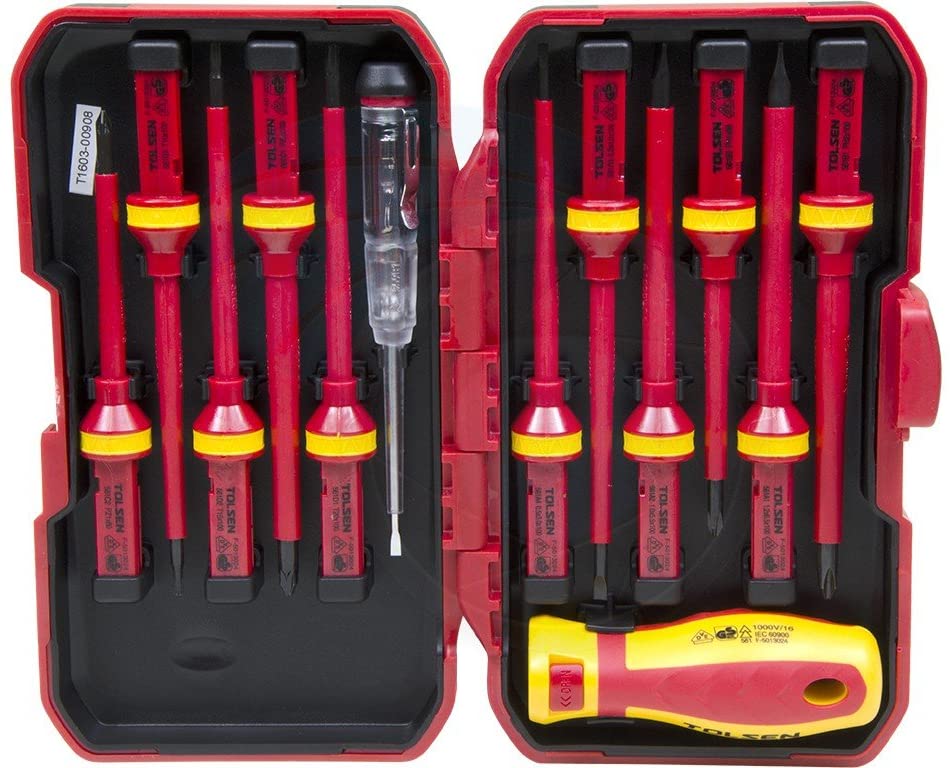 13pcs VDE Insulated Screwdriver Set (1000V) 38016 VDE, GS Certified