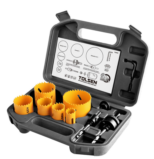 9pcs Bi-Metal Hole Saw Set with Mould Case 75860