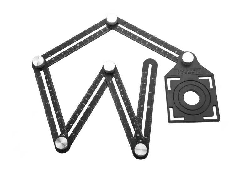 ALUMINUM ALLOY MULTI ANGLE MEASURING SIX-FOLD RULER